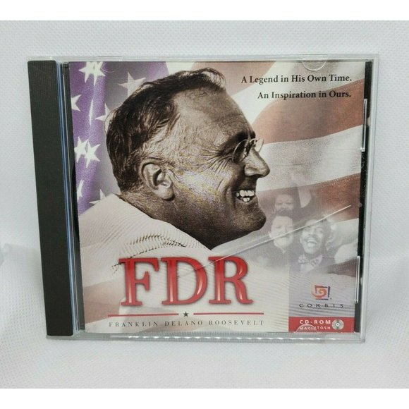 FDR Franklin Delano Roosevelt CD Rom Mac Corbis No Scratches Clean - Picture 2 of 10